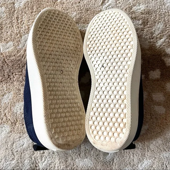 Céline Pull On Sneakers In Navy Jacquard Size 37